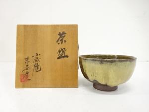 小岱焼　末安窯造　窯変　茶碗